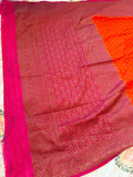 Premium Pure Banarasi Silk Saree (Magenta Pink)