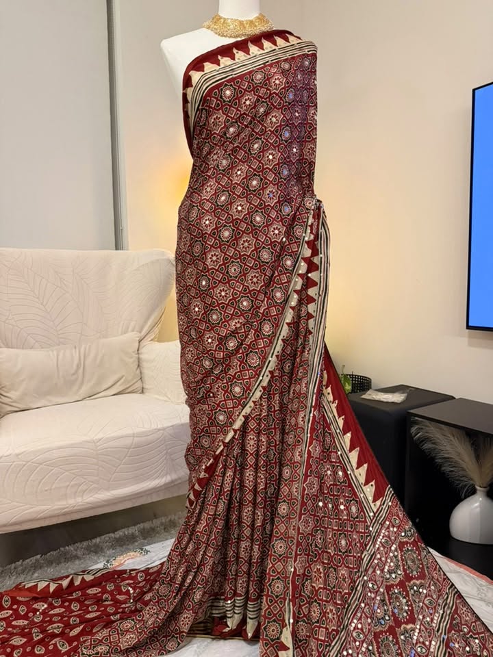 Pure Modal Silk Azrak (Red)