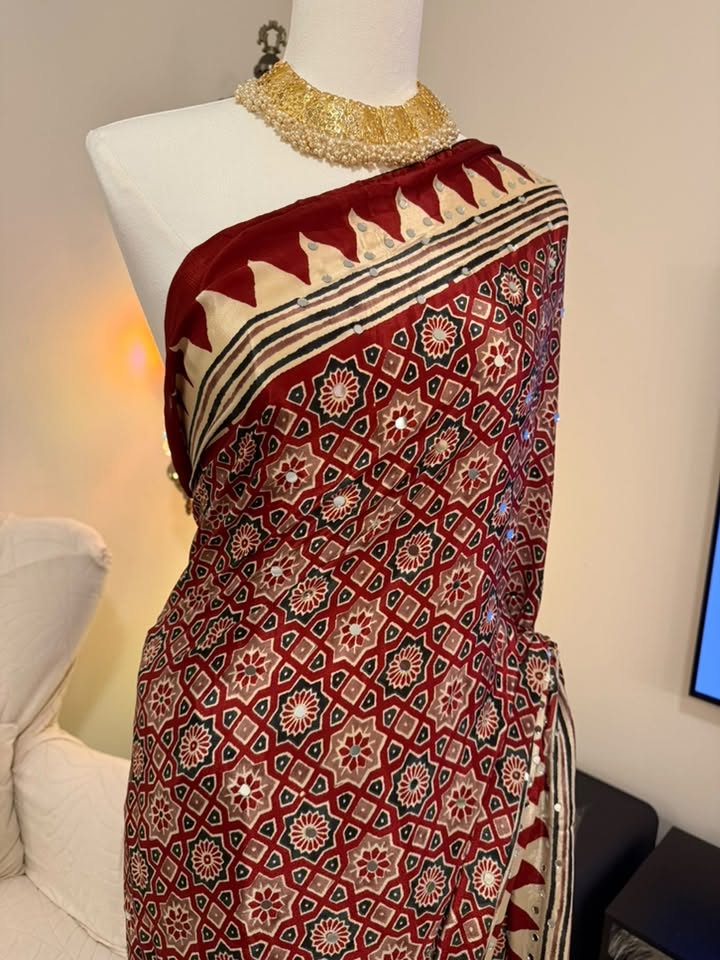 Pure Modal Silk Azrak (Red)
