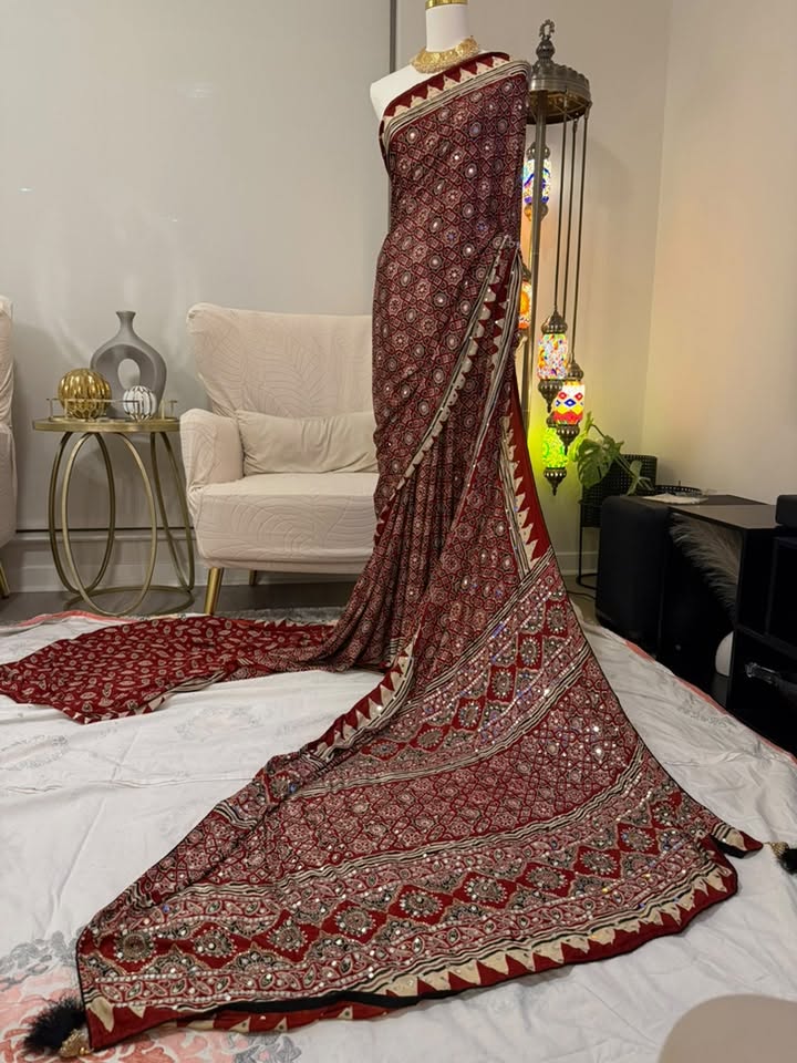 Pure Modal Silk Azrak (Red)