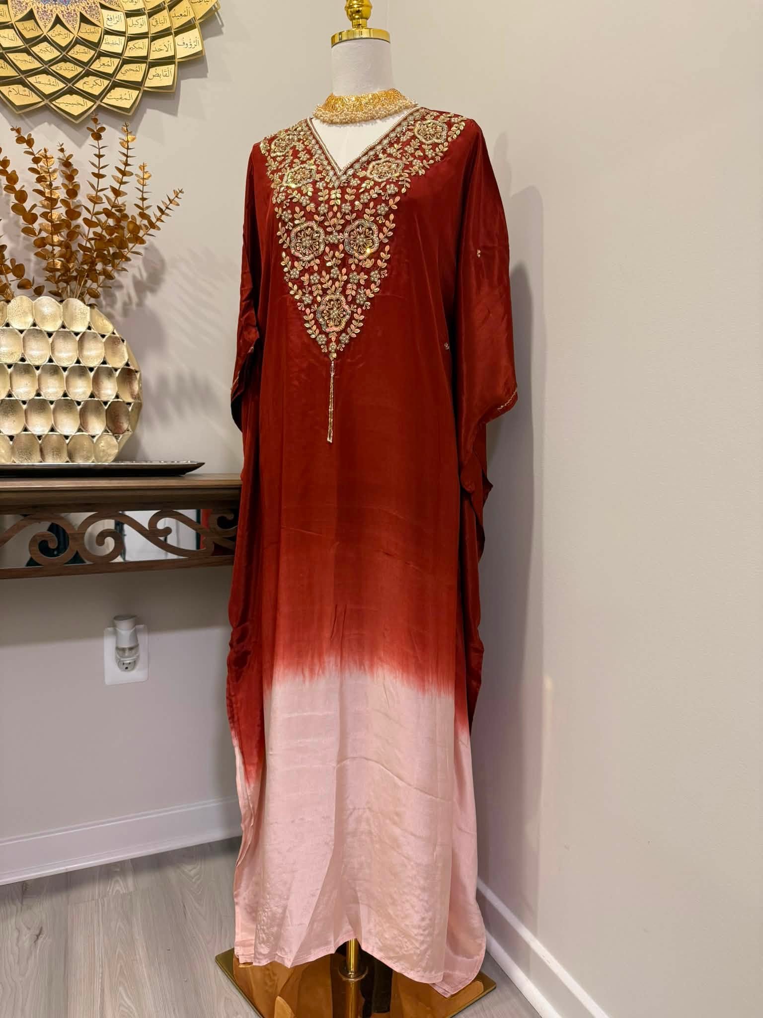 Premium Soft Satin Silk Kaftan