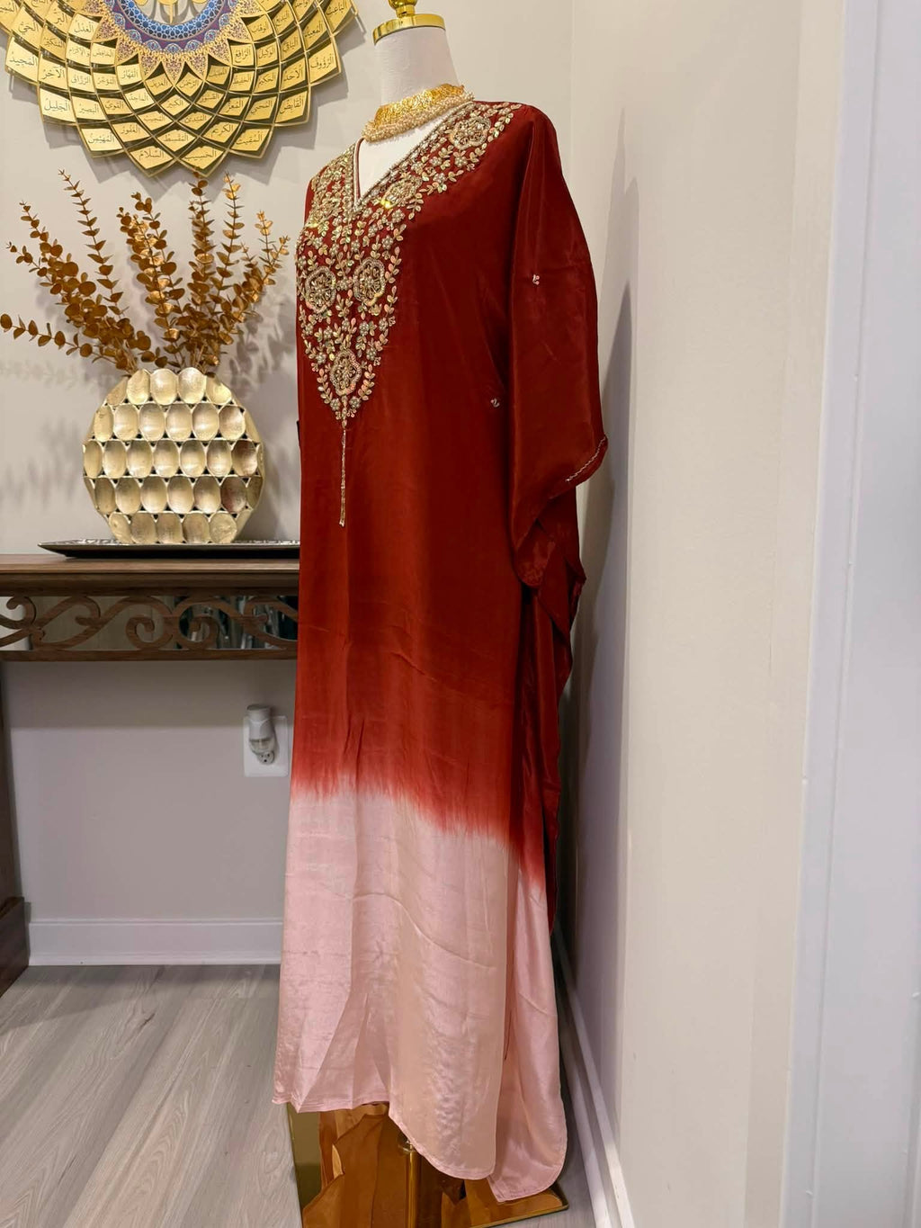 Premium Soft Satin Silk Kaftan