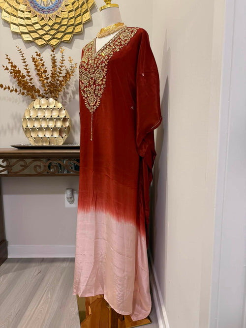 Premium Soft Satin Silk Kaftan