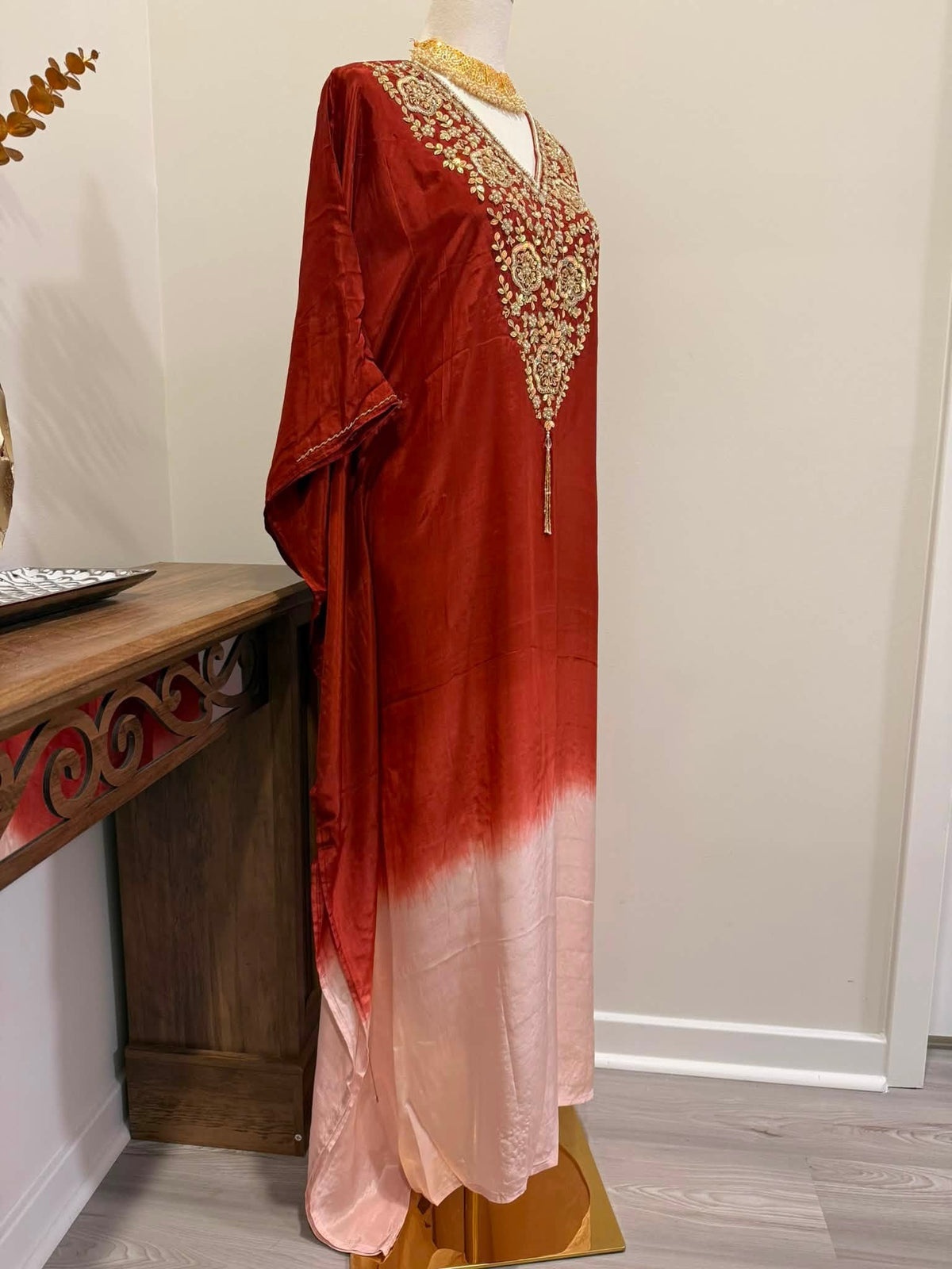 Premium Soft Satin Silk Kaftan