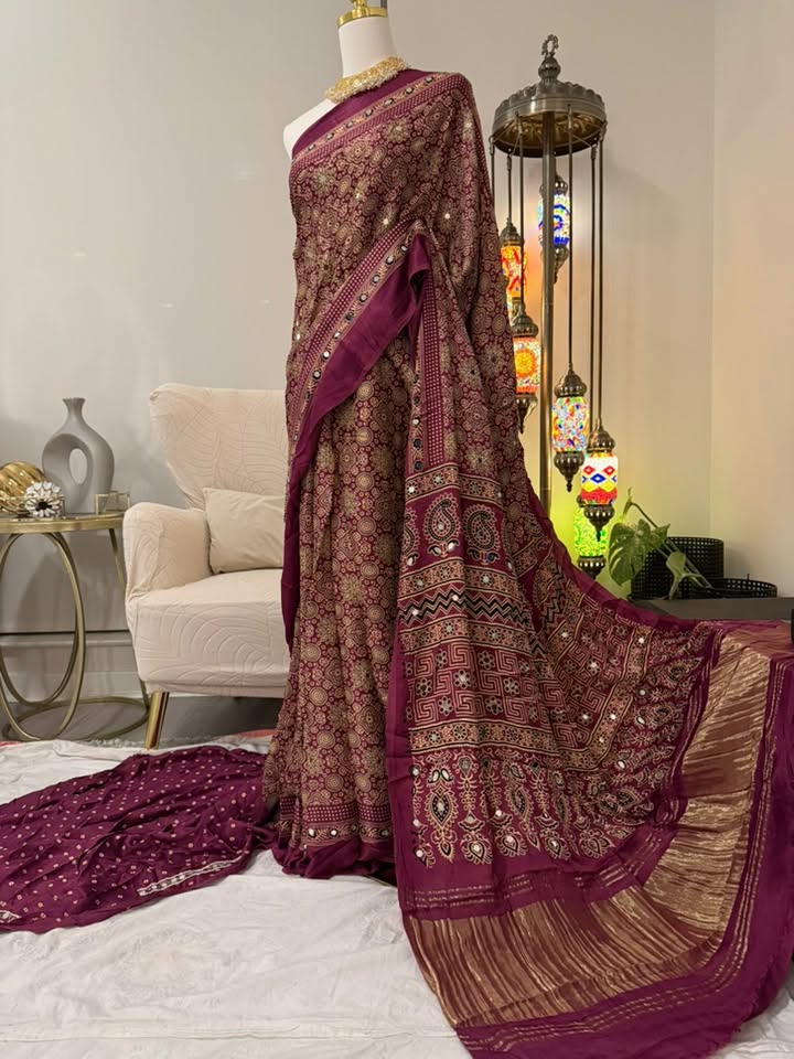 Pure Modal Silk Azrak (Lavender)